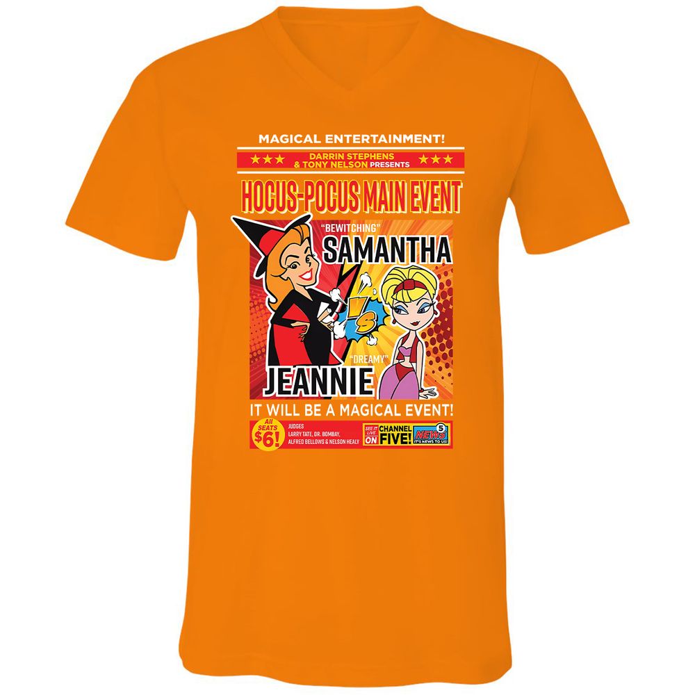 Unisex V-Neck T-Shirt - E4R83FUA - Orange - 11