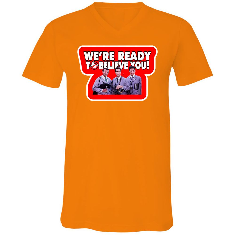 Unisex V-Neck T-Shirt - WM2KV58H - Orange - 11