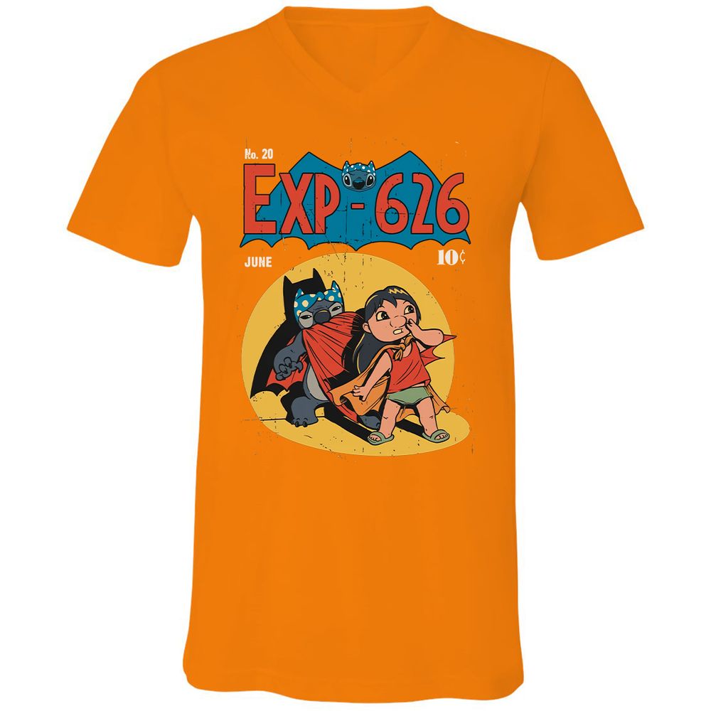 Unisex V-Neck T-Shirt - 37SG9NX4 - Orange - 11