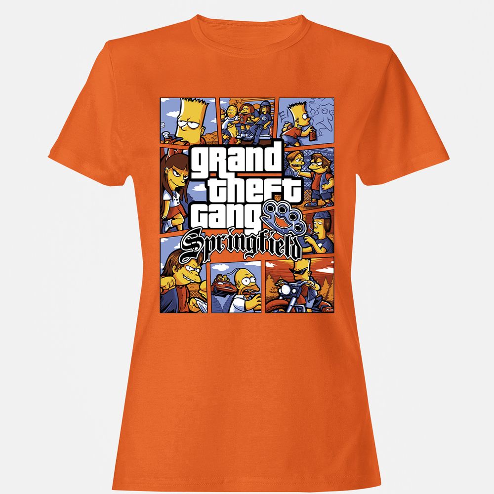 Women's T-Shirt - 2U7DKQSM - Orange - 11
