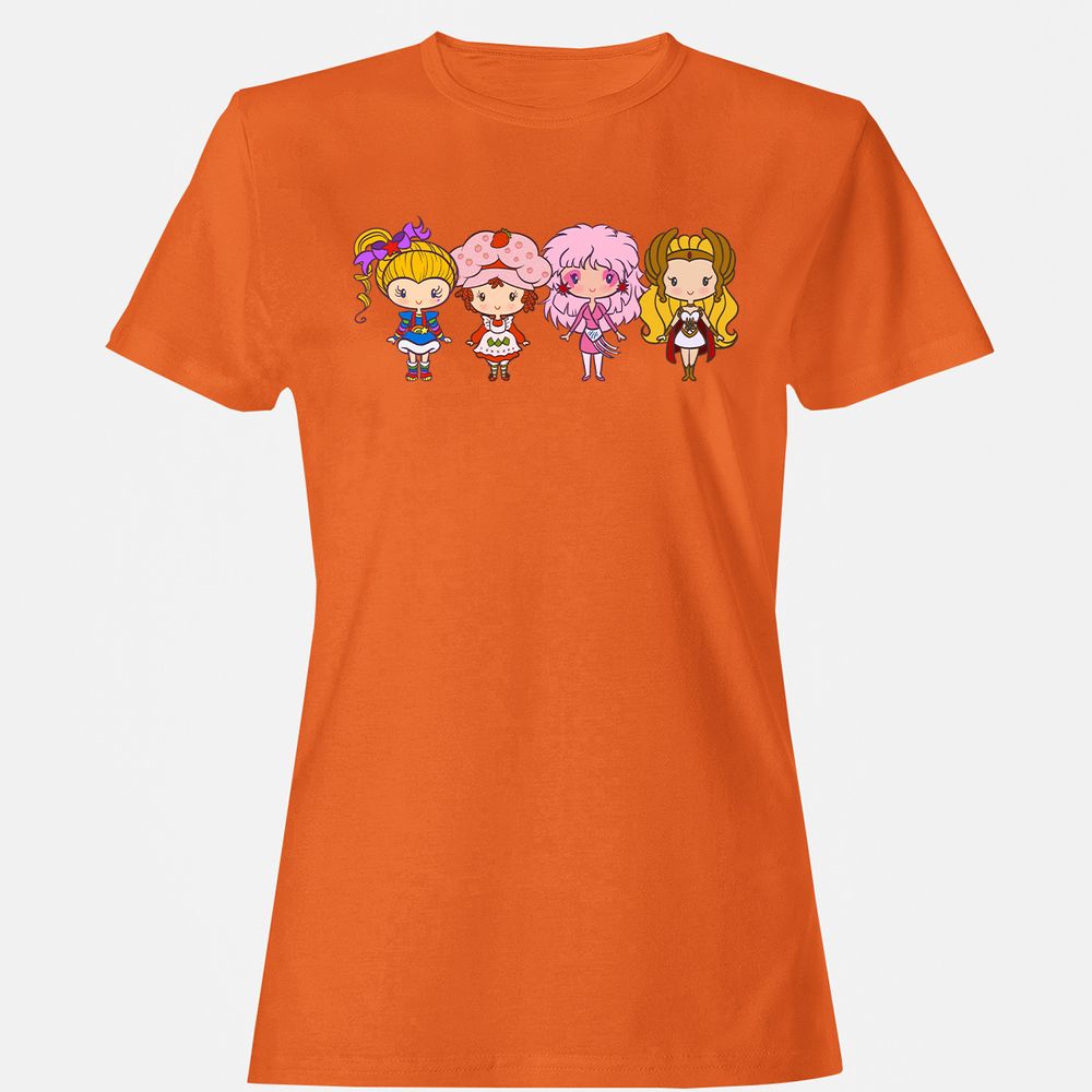Women's T-Shirt - 5VUMCSZJ - Orange - 11