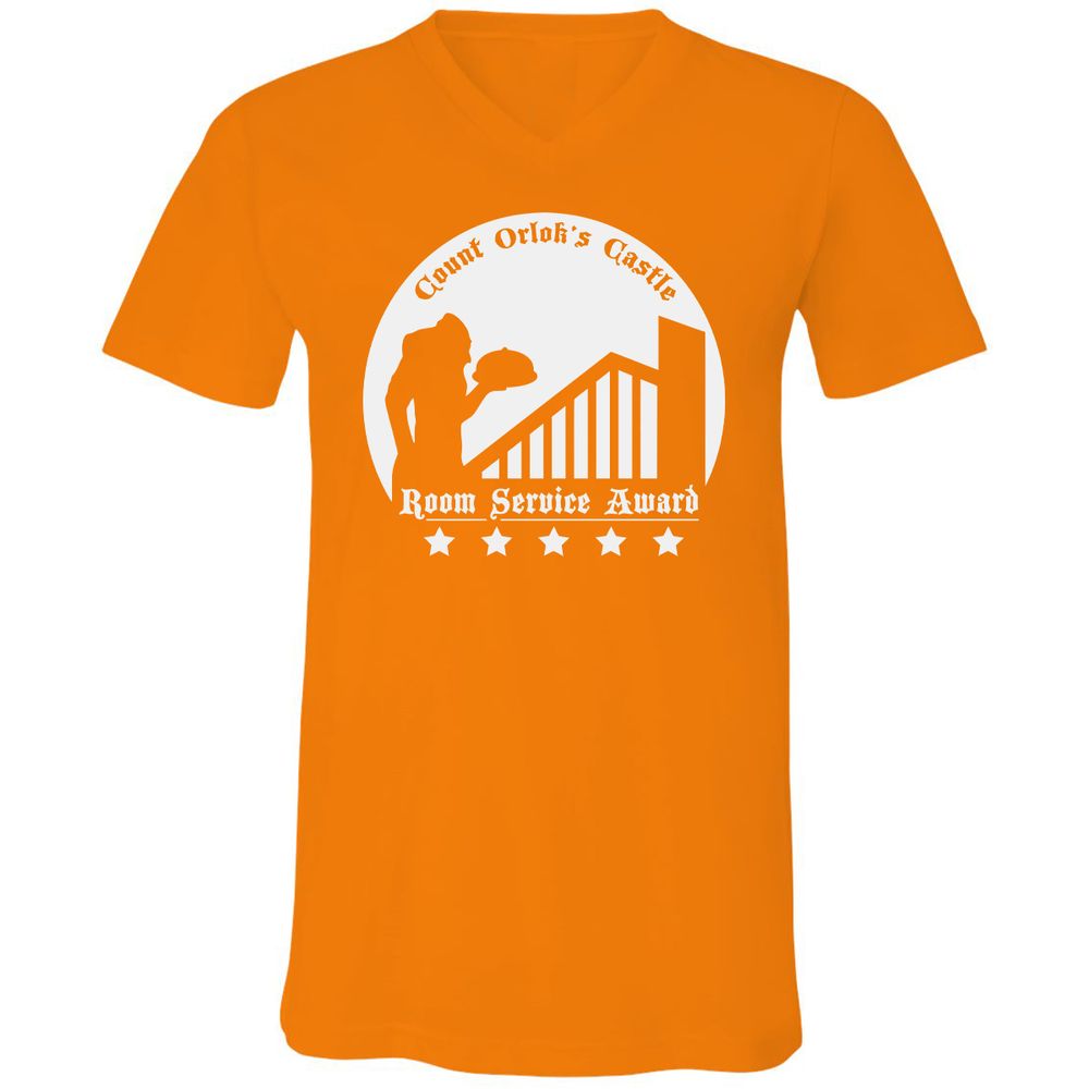 Unisex V-Neck T-Shirt - 5FQ182DM - Orange - 11