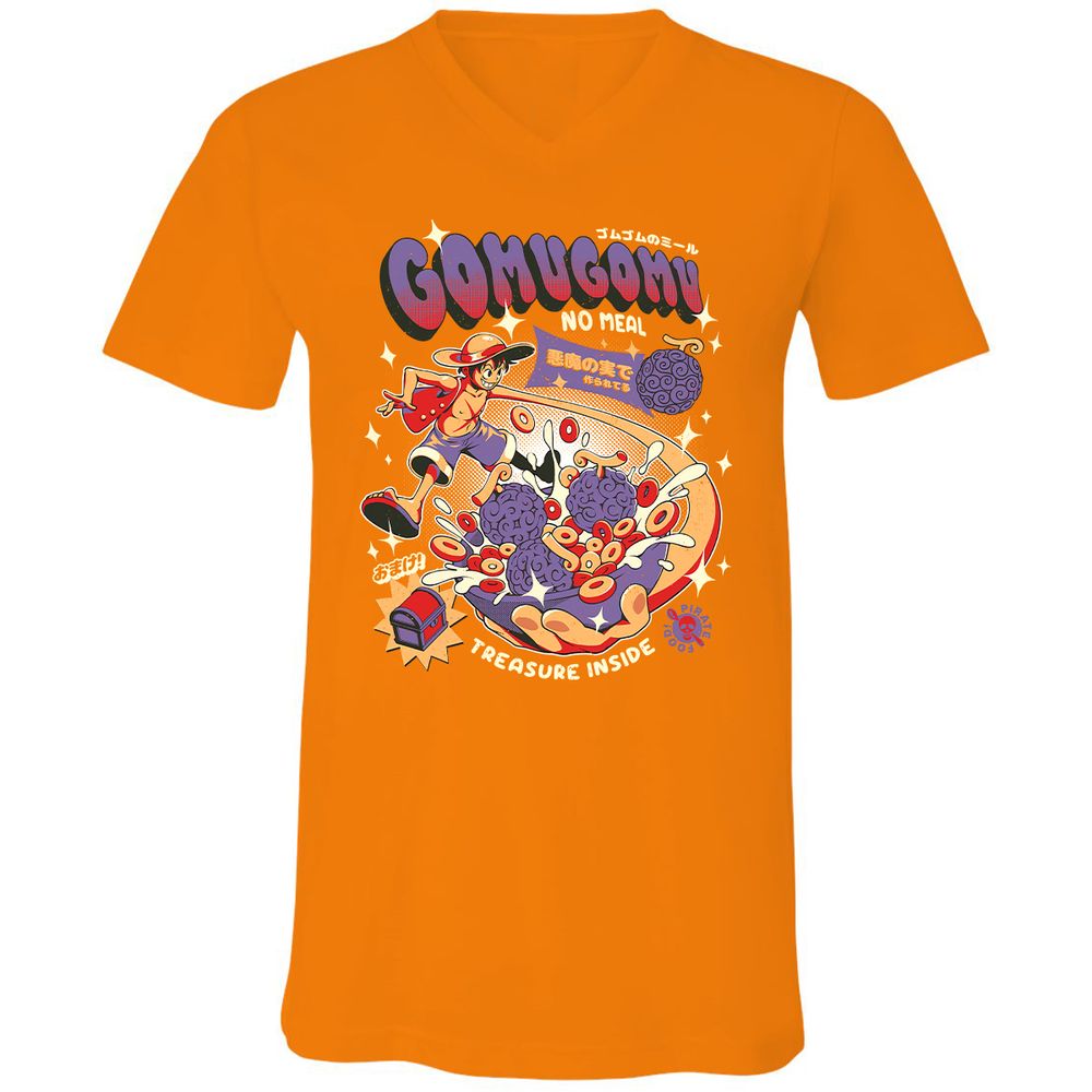 Unisex V-Neck T-Shirt - J5B5RUSE - Orange - 11