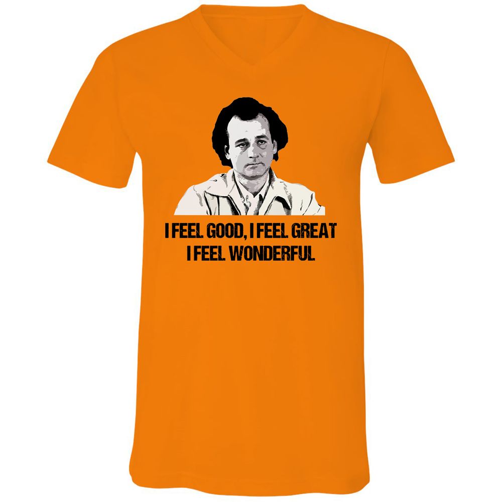 Unisex V-Neck T-Shirt - 8CMUJPWY - Orange - 11