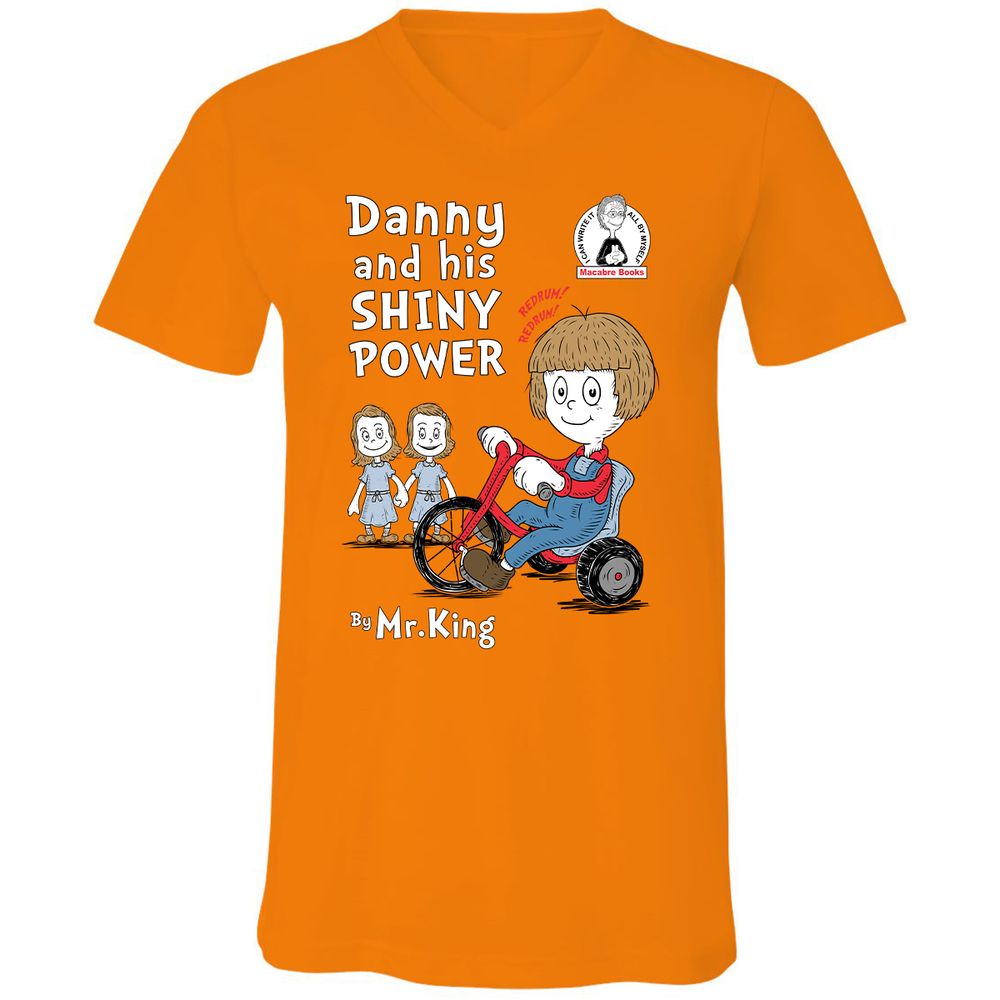 Unisex V-Neck T-Shirt - UXAYNK9B - Orange - 11