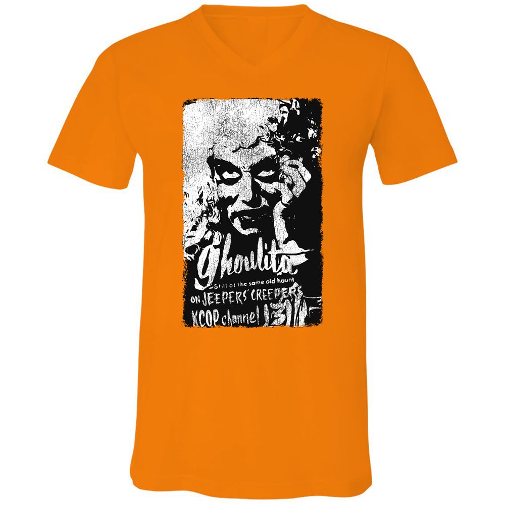 Unisex V-Neck T-Shirt - H7LA5DUX - Orange - 11