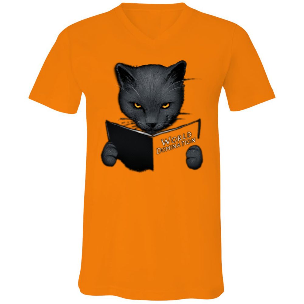 Unisex V-Neck T-Shirt - 19BJUZDP - Orange - 11