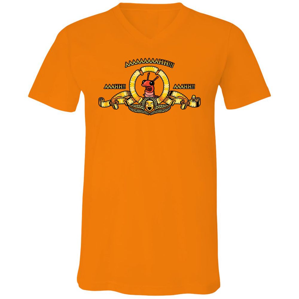Unisex V-Neck T-Shirt - A257GX3S - Orange - 11