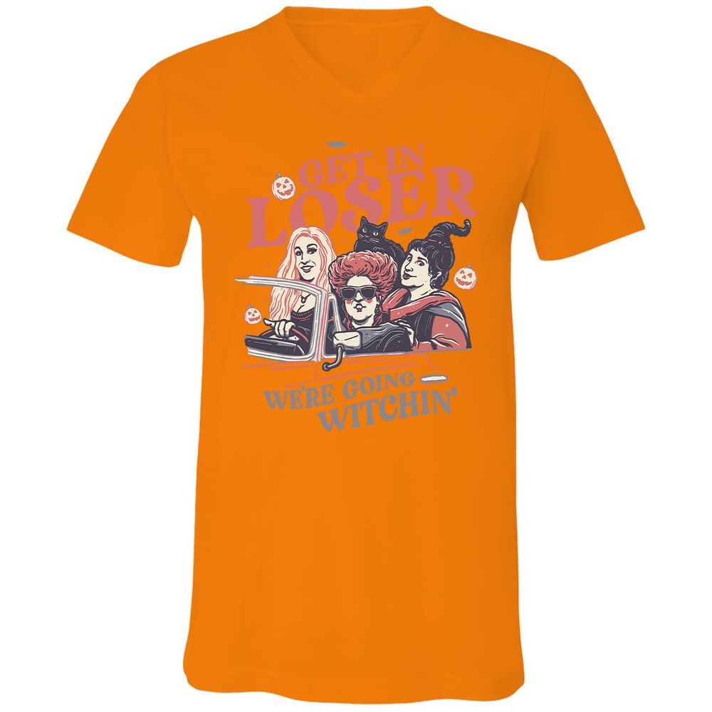 Unisex V-Neck T-Shirt - L7RGBHWS - Orange - 11