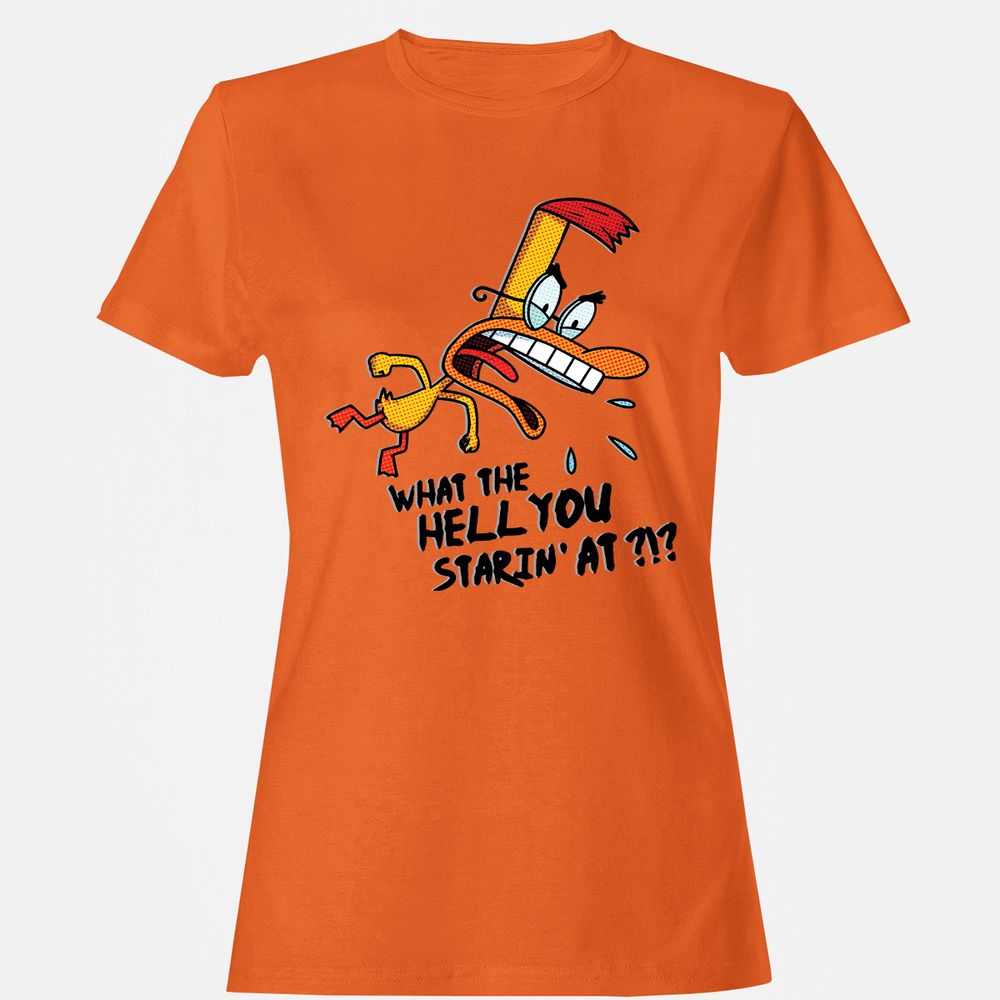 Women's T-Shirt - 83J4JYQF - Orange - 11