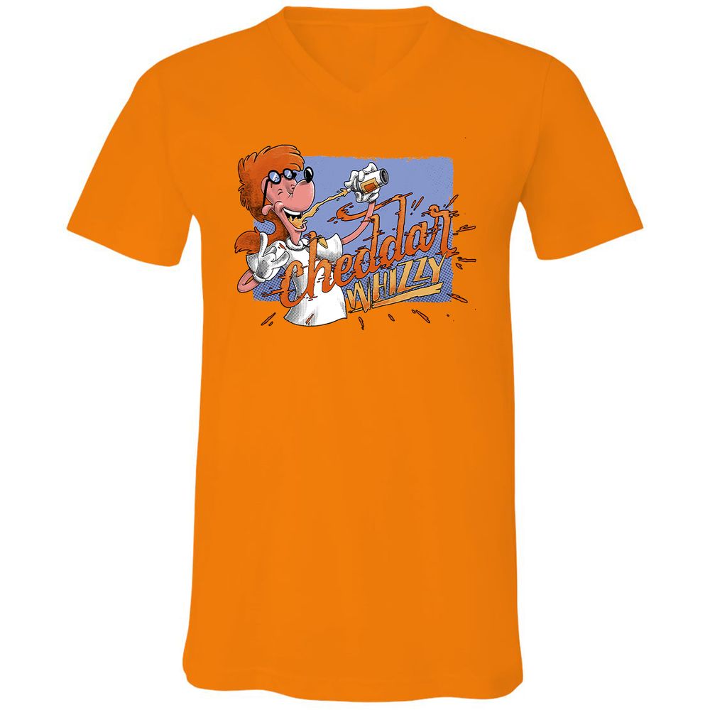 Unisex V-Neck T-Shirt - GL11TAGJ - Orange - 11