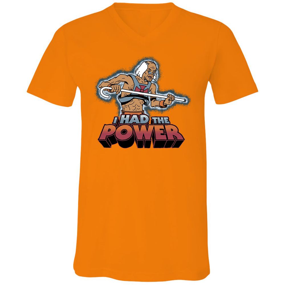 Unisex V-Neck T-Shirt - ZM6RUJN3 - Orange - 11