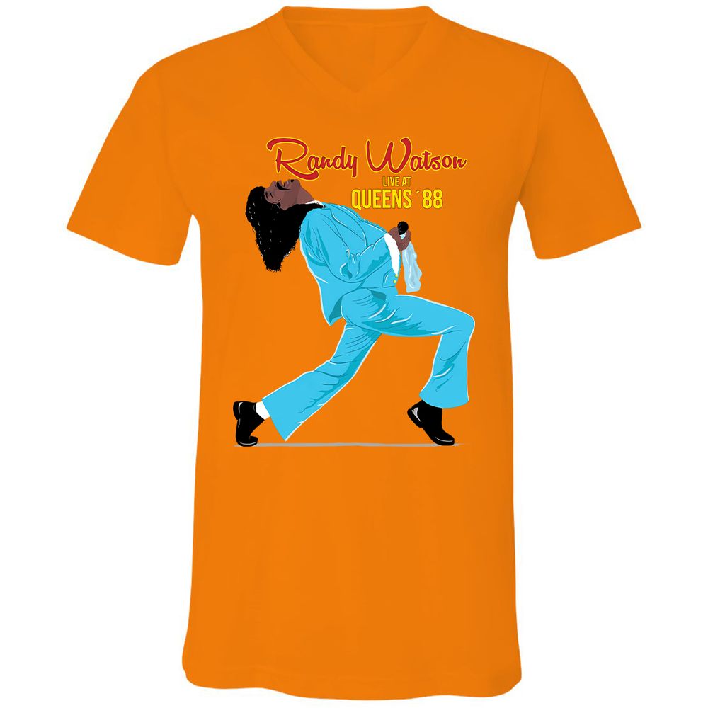 Unisex V-Neck T-Shirt - H32T7AGP - Orange - 11
