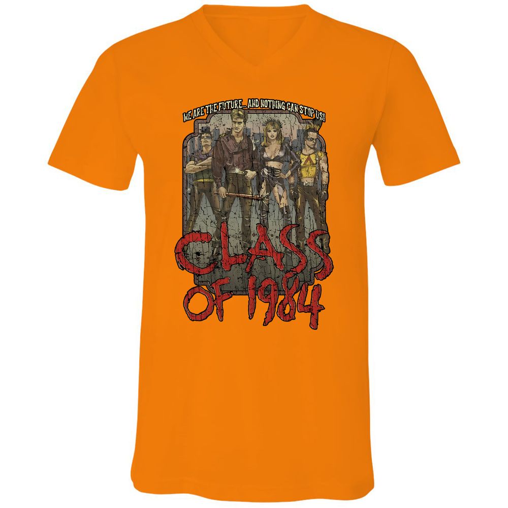 Unisex V-Neck T-Shirt - B639CDA3 - Orange - 11