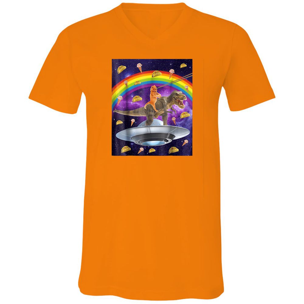 Unisex V-Neck T-Shirt - NL14CKS9 - Orange - 11