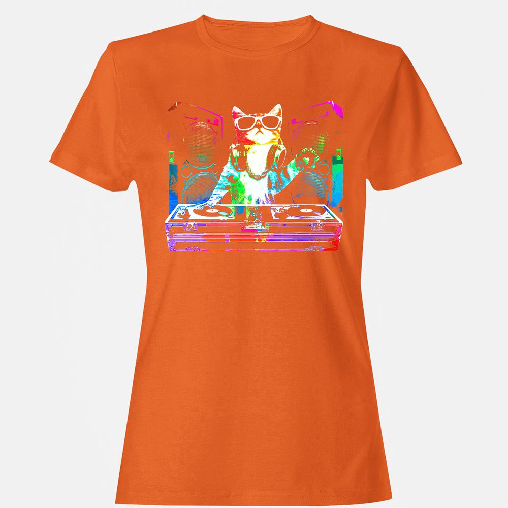 Women's T-Shirt - YDFGRTMQ - Orange - 11