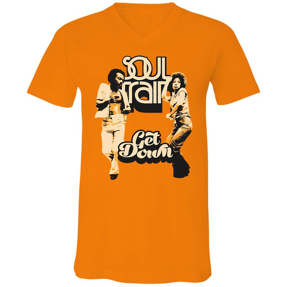 Unisex V-Neck T-Shirt - WBGZV889 - Orange - 11