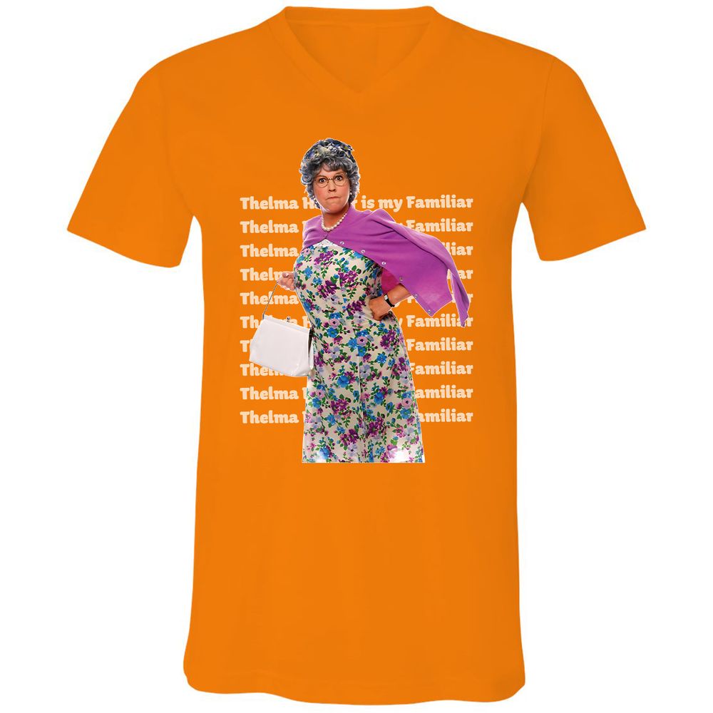 Unisex V-Neck T-Shirt - X4VU5J3U - Orange - 11