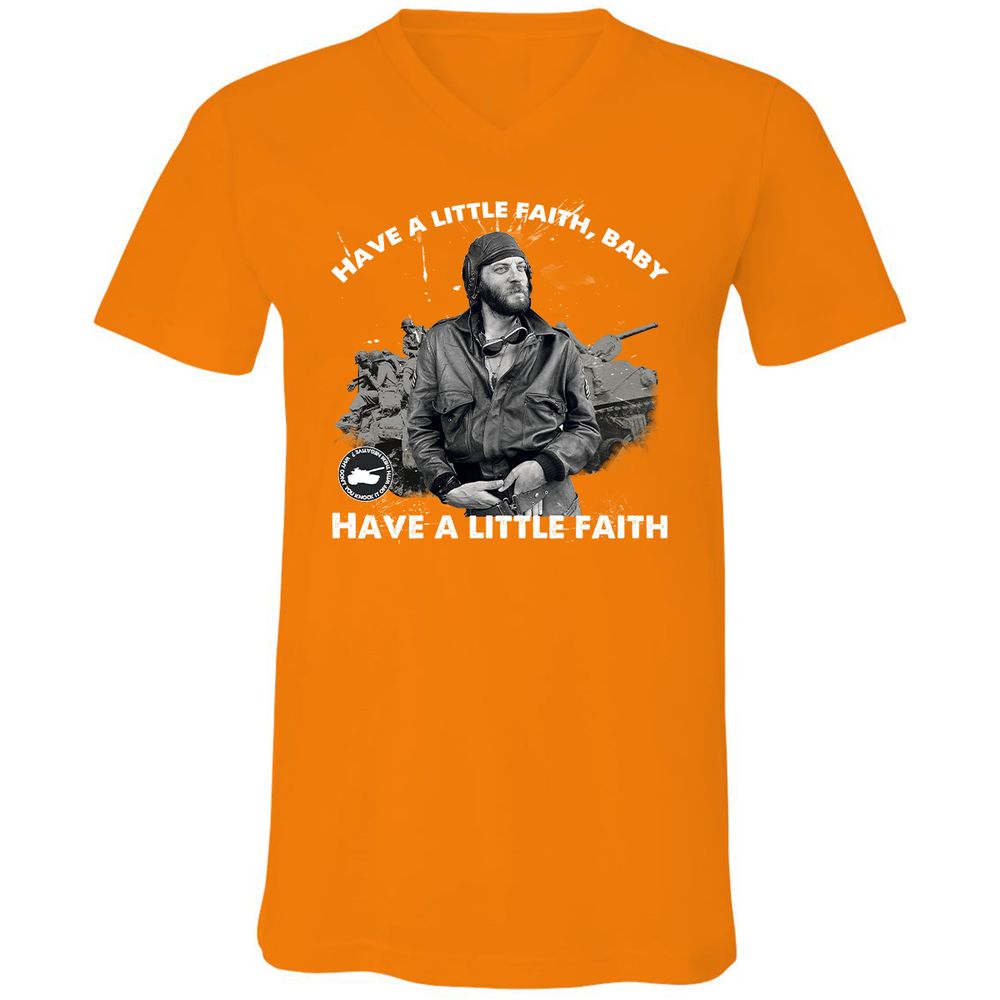 Unisex V-Neck T-Shirt - UGX8D2S4 - Orange - 11