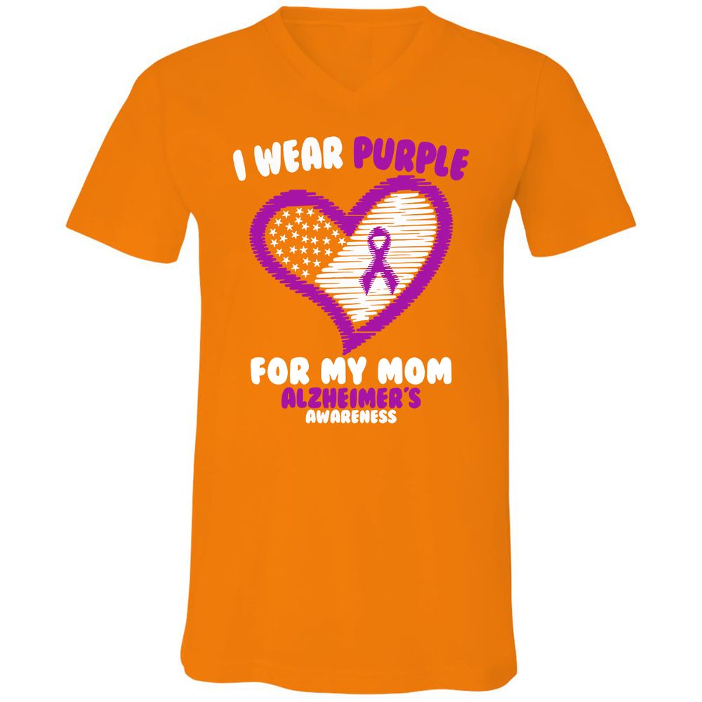 Unisex V-Neck T-Shirt - 2ZV2TWX9 - Orange - 11