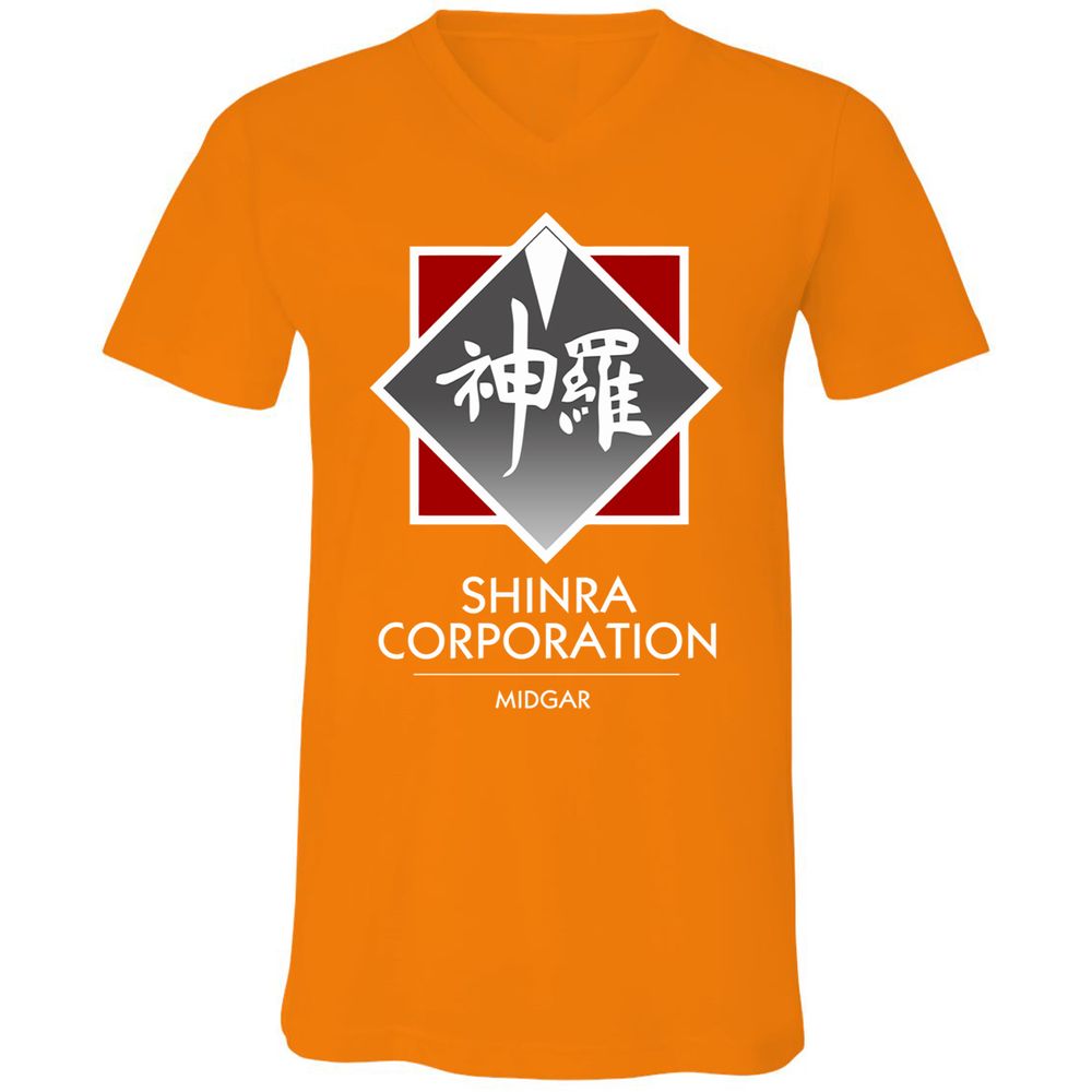Unisex V-Neck T-Shirt - 8YMS49UG - Orange - 11