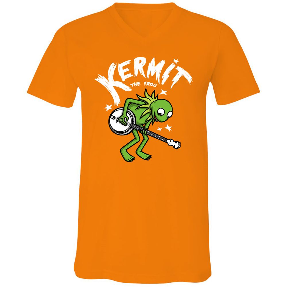 Unisex V-Neck T-Shirt - RGU2332C - Orange - 11