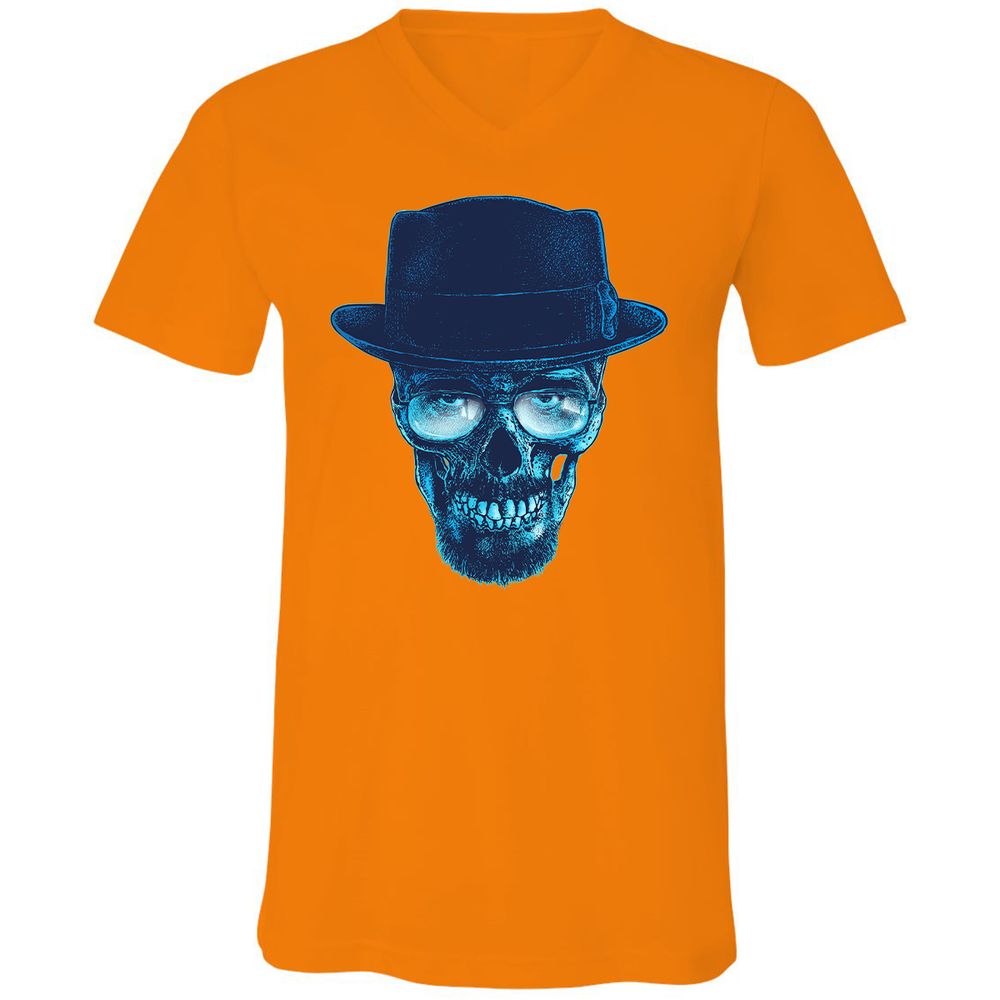 Unisex V-Neck T-Shirt - CBBU8THV - Orange - 11