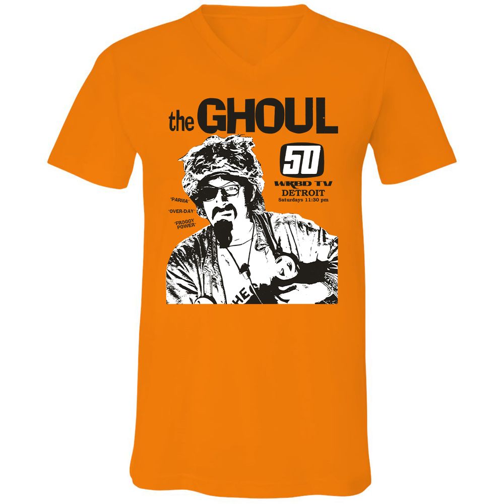 Unisex V-Neck T-Shirt - GSB3RW4P - Orange - 11