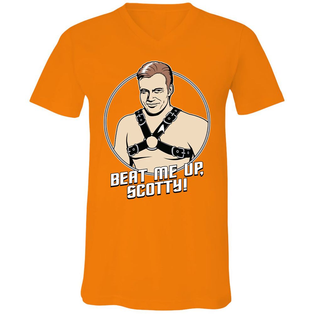 Unisex V-Neck T-Shirt - HBNGHY1G - Orange - 11