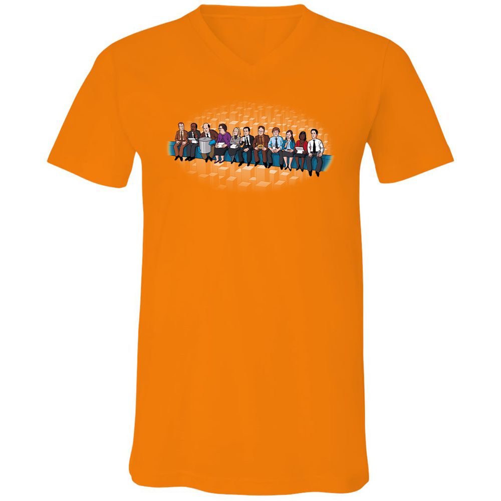 Unisex V-Neck T-Shirt - JWTS2CKX - Orange - 11