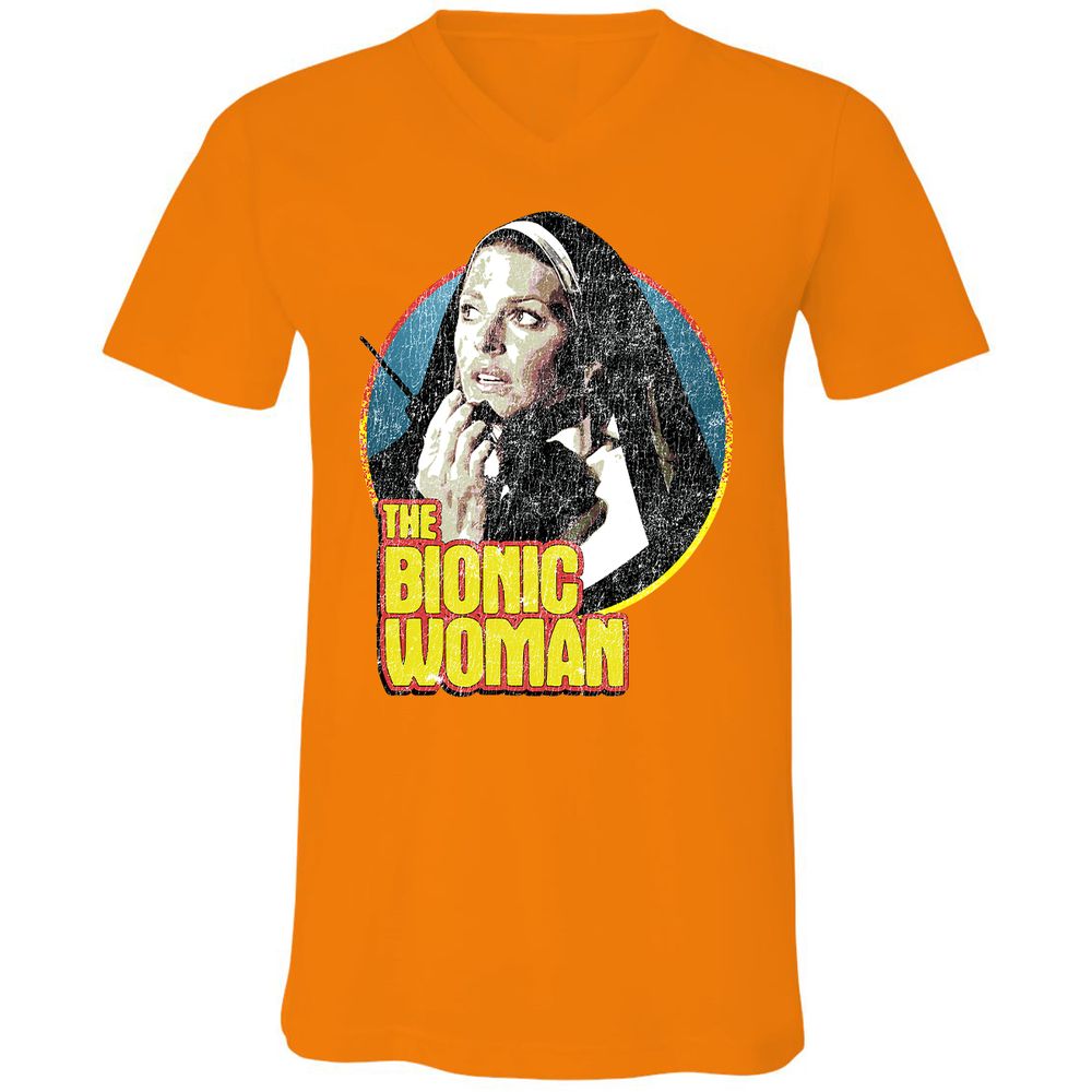 Unisex V-Neck T-Shirt - 8S8PLG24 - Orange - 11