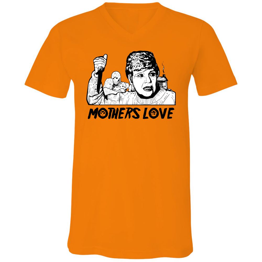 Unisex V-Neck T-Shirt - 9K87UWFA - Orange - 11