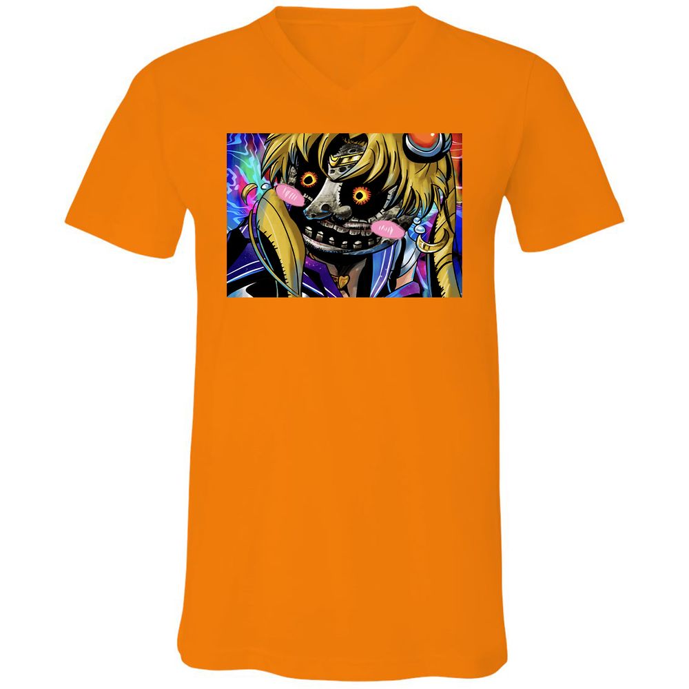 Unisex V-Neck T-Shirt - AP63H629 - Orange - 11