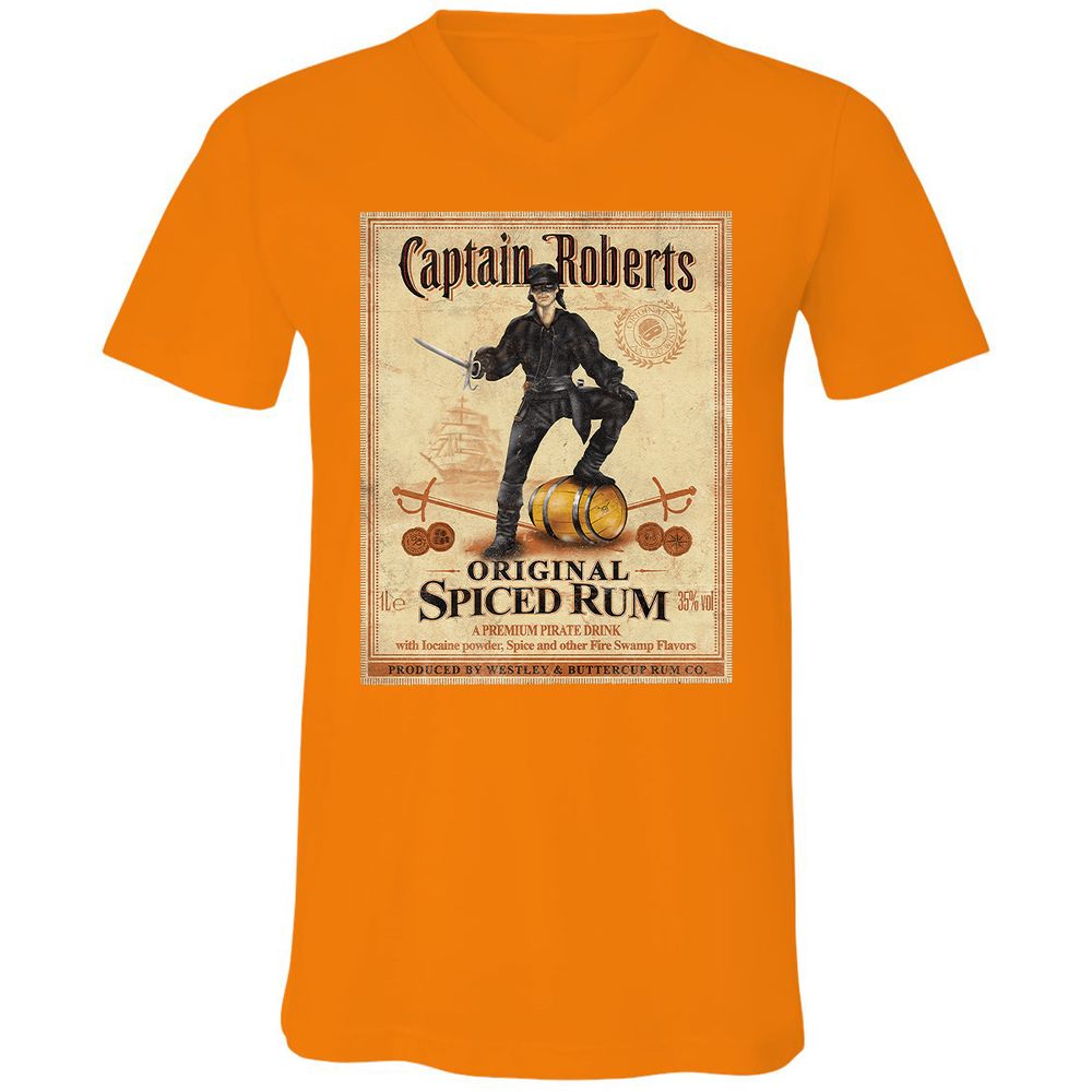 Unisex V-Neck T-Shirt - HJNPLV6C - Orange - 11