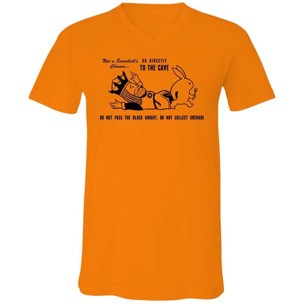 Unisex V-Neck T-Shirt - 26DXBVCA - Orange - 11