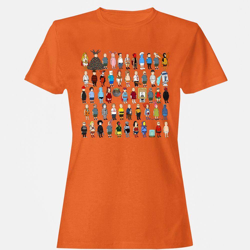 Women's T-Shirt - V4UFQJXL - Orange - 11