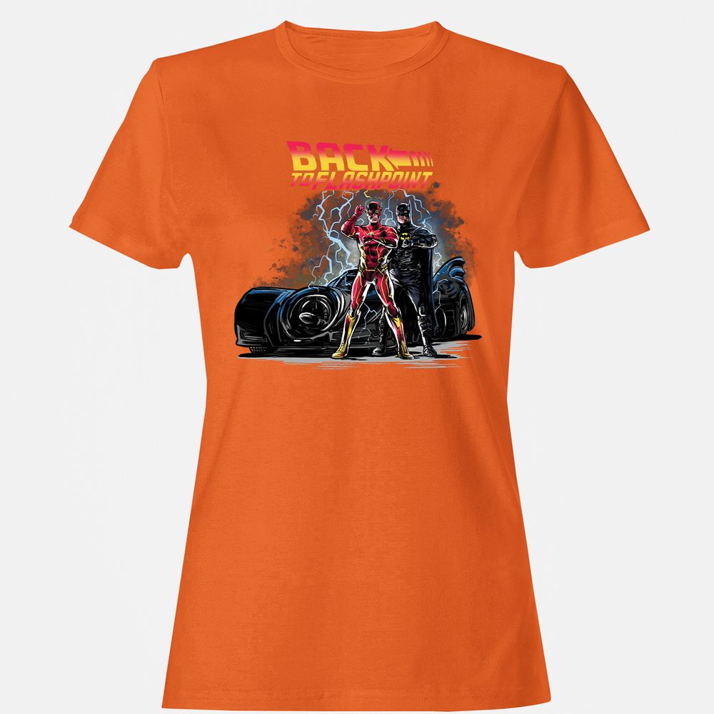 Women's T-Shirt - V7JKSTLU - Orange - 11