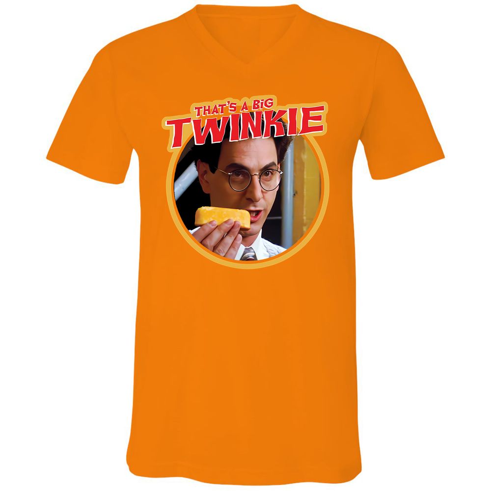 Unisex V-Neck T-Shirt - HD5E2XY5 - Orange - 11