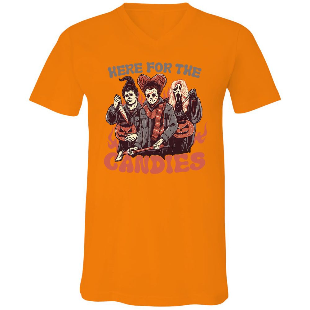 Unisex V-Neck T-Shirt - ARTAU4LW - Orange - 11