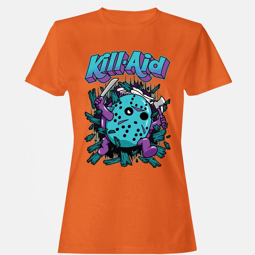 Women's T-Shirt - HQD84ZHB - Orange - 11