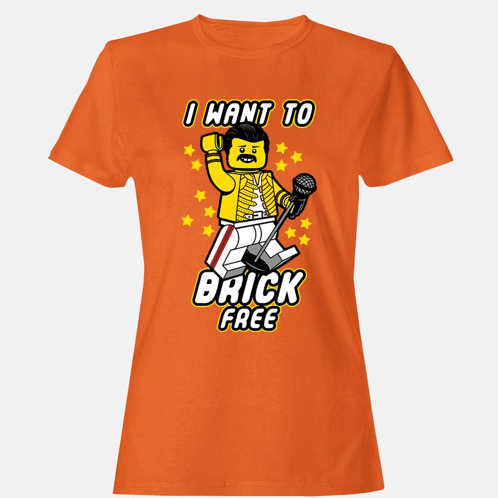 Women's T-Shirt - J7HBEHYQ - Orange - 11