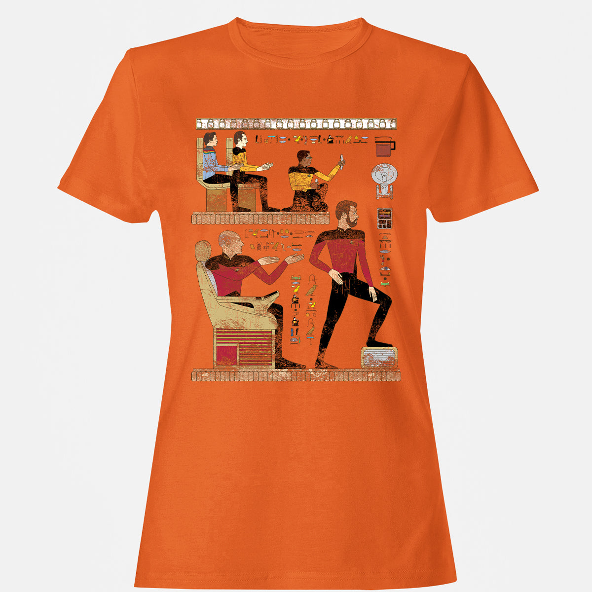 Women's T-Shirt - 64Y3835Q - Orange - 11