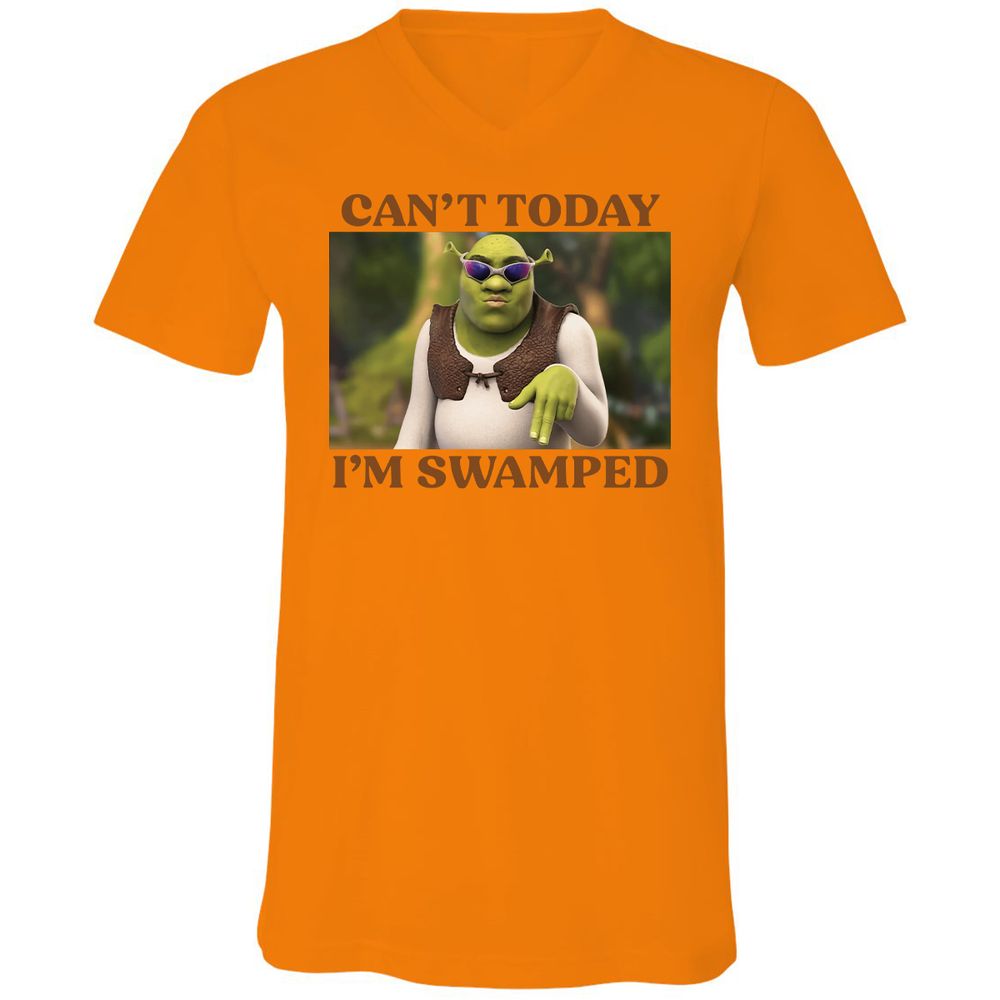 Unisex V-Neck T-Shirt - KBF4FJGF - Orange - 11