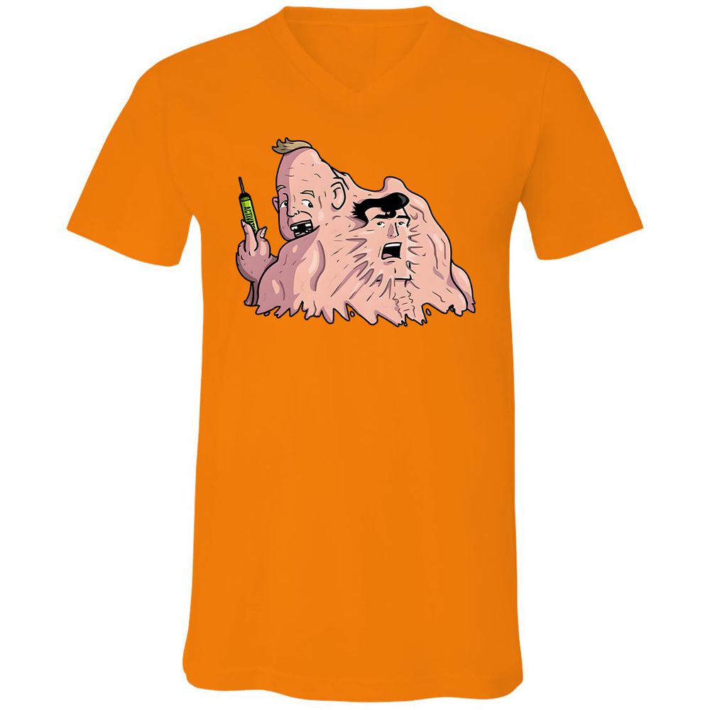 Unisex V-Neck T-Shirt - BWT93PJJ - Orange - 11