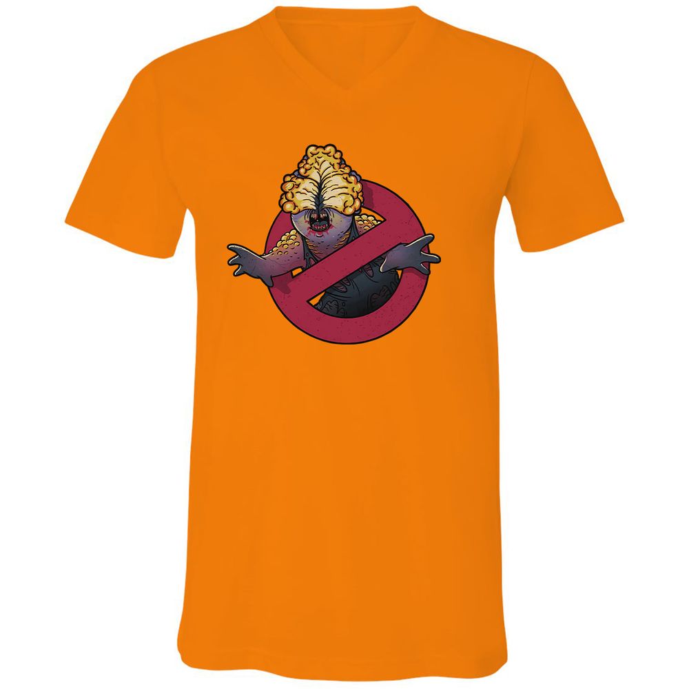 Unisex V-Neck T-Shirt - YRMTJ6NB - Orange - 11