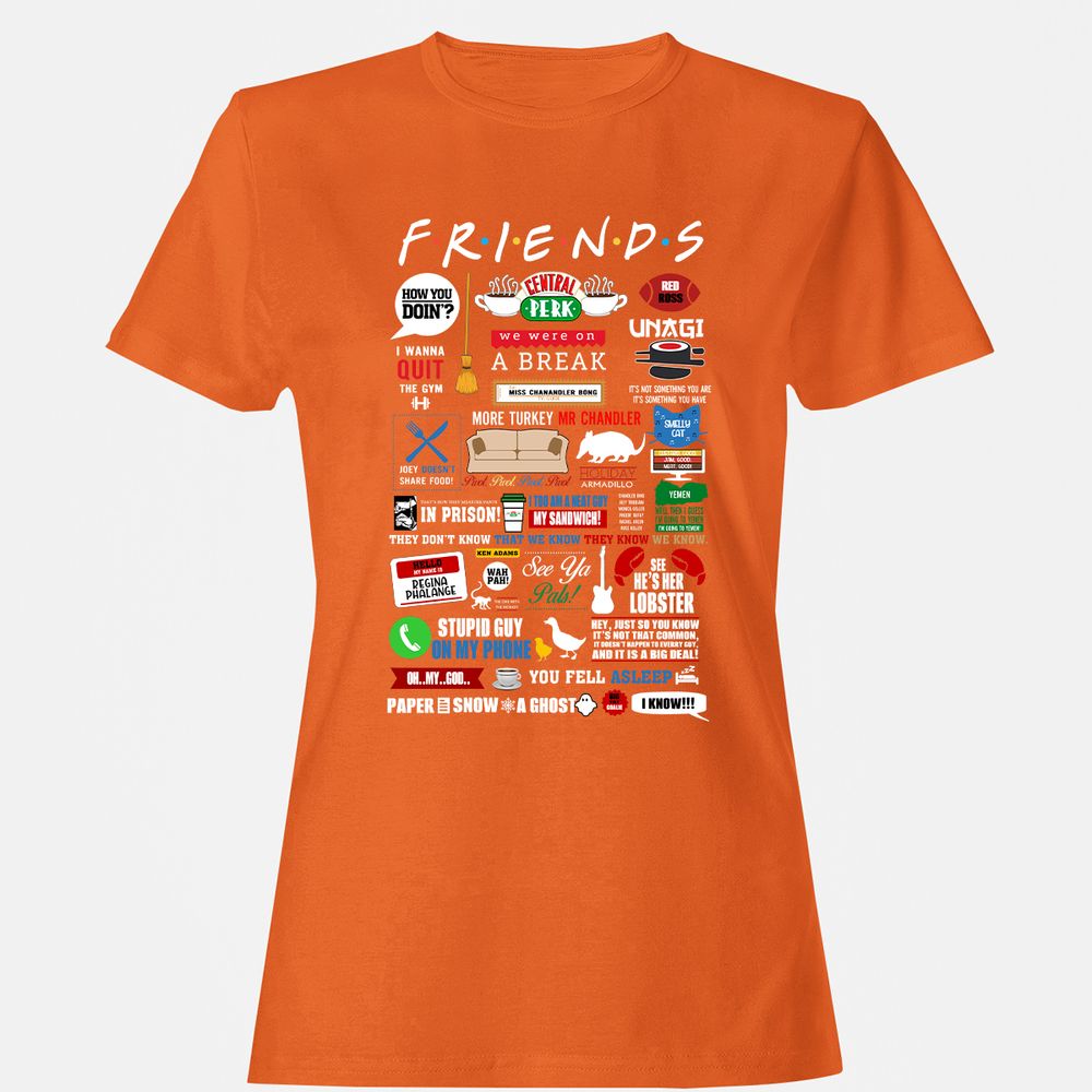 Women's T-Shirt - YC4DHBQ7 - Orange - 11