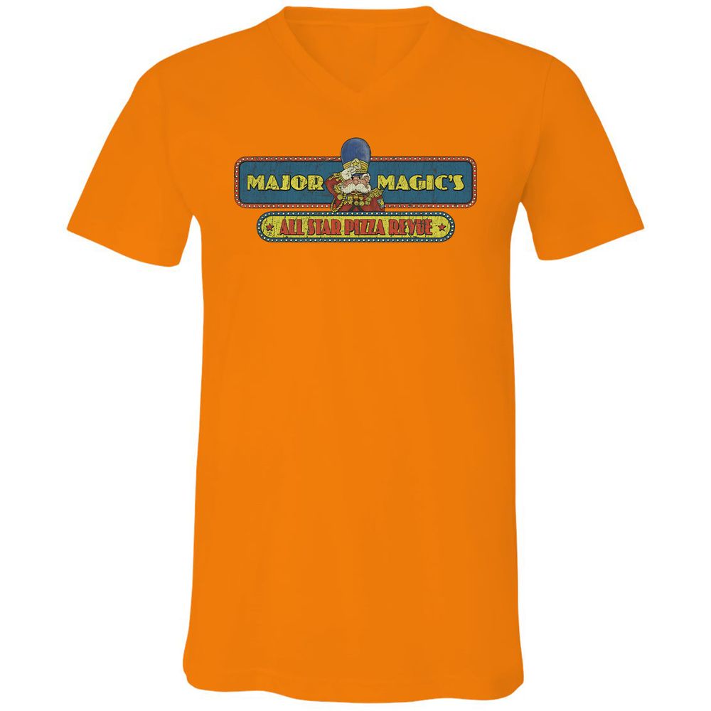 Unisex V-Neck T-Shirt - GCH9EYST - Orange - 11