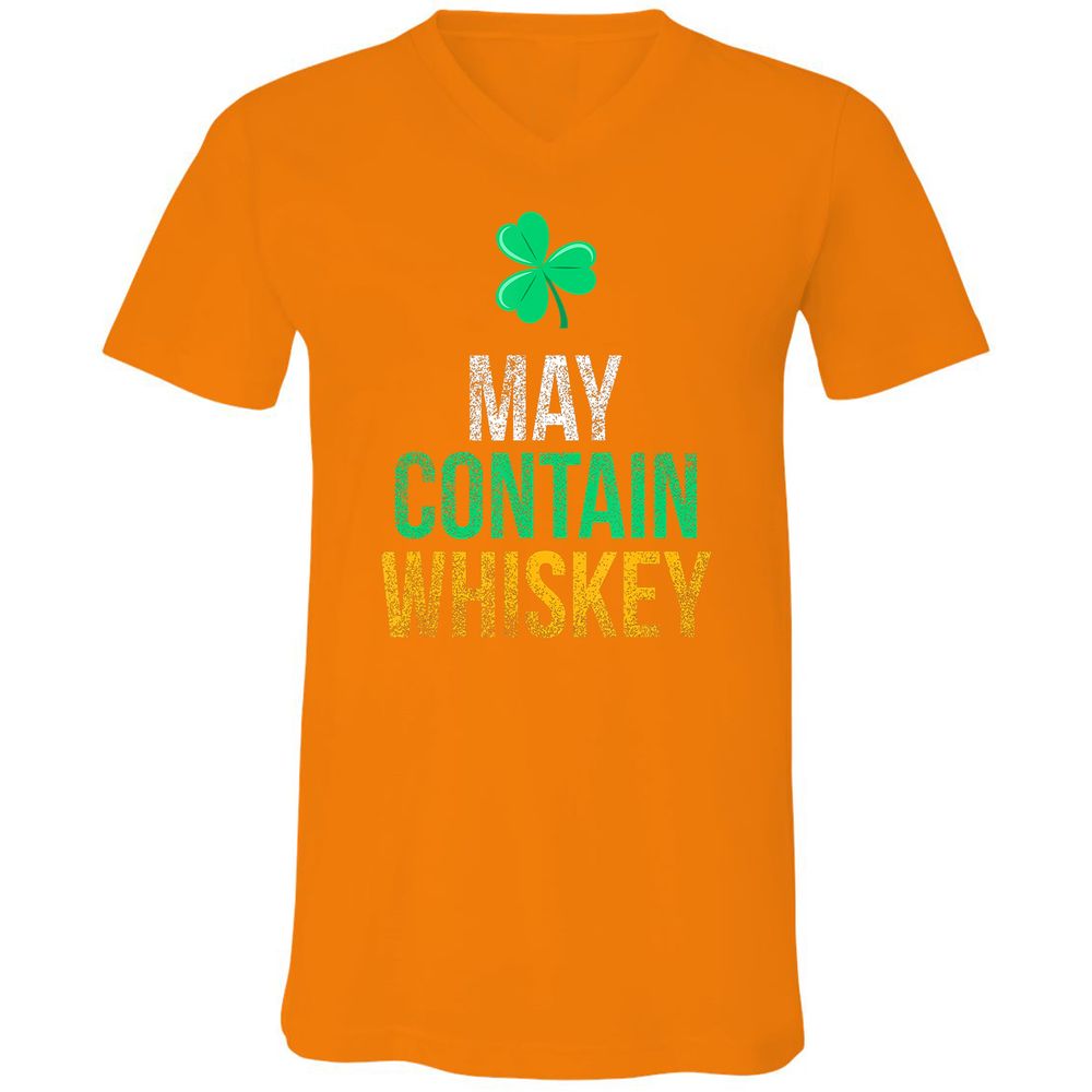 Unisex V-Neck T-Shirt - 44SP497V - Orange - 11