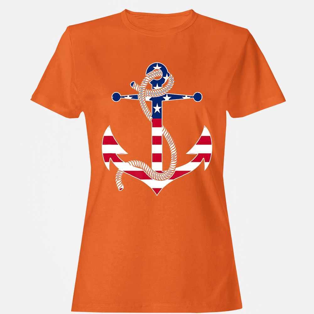 Women's T-Shirt - RRE6YGUL - Orange - 11
