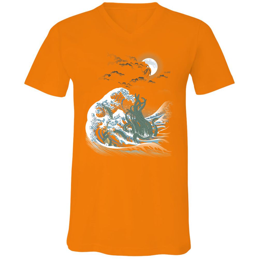 Unisex V-Neck T-Shirt - WS61455L - Orange - 11